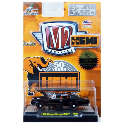 1966 Dodge Charger HEMI - Black (Clamshell Blister, HEMI 50th Anniversary)