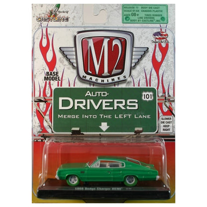 1966 Dodge Charger HEMI - Green (Blister Card, Auto-Drivers)