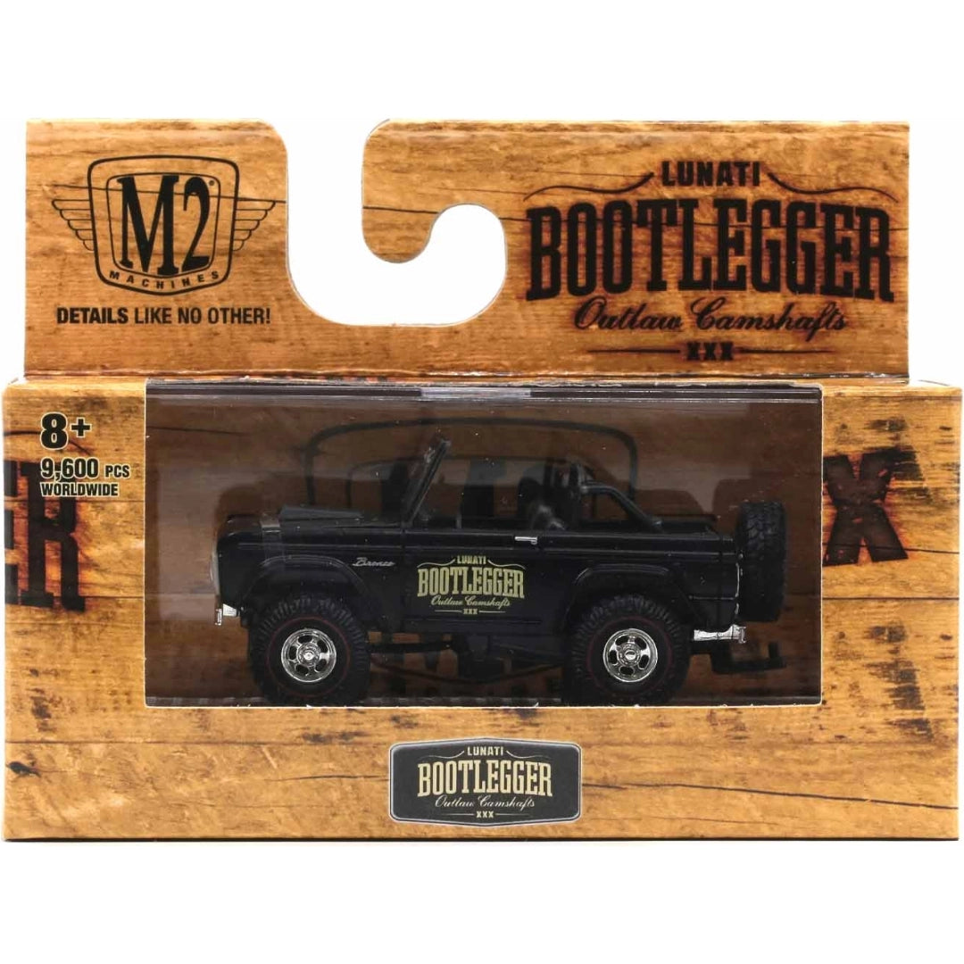 1966 Ford Bronco - Black (Bootlegger Outlaw livery, Open top, Walmart Exclusive)