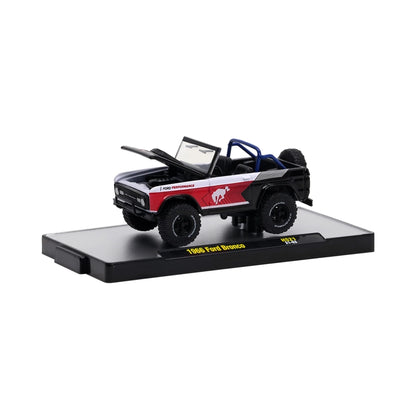 1966 Ford Bronco - Black & Red (Open top, Blue roll cage)