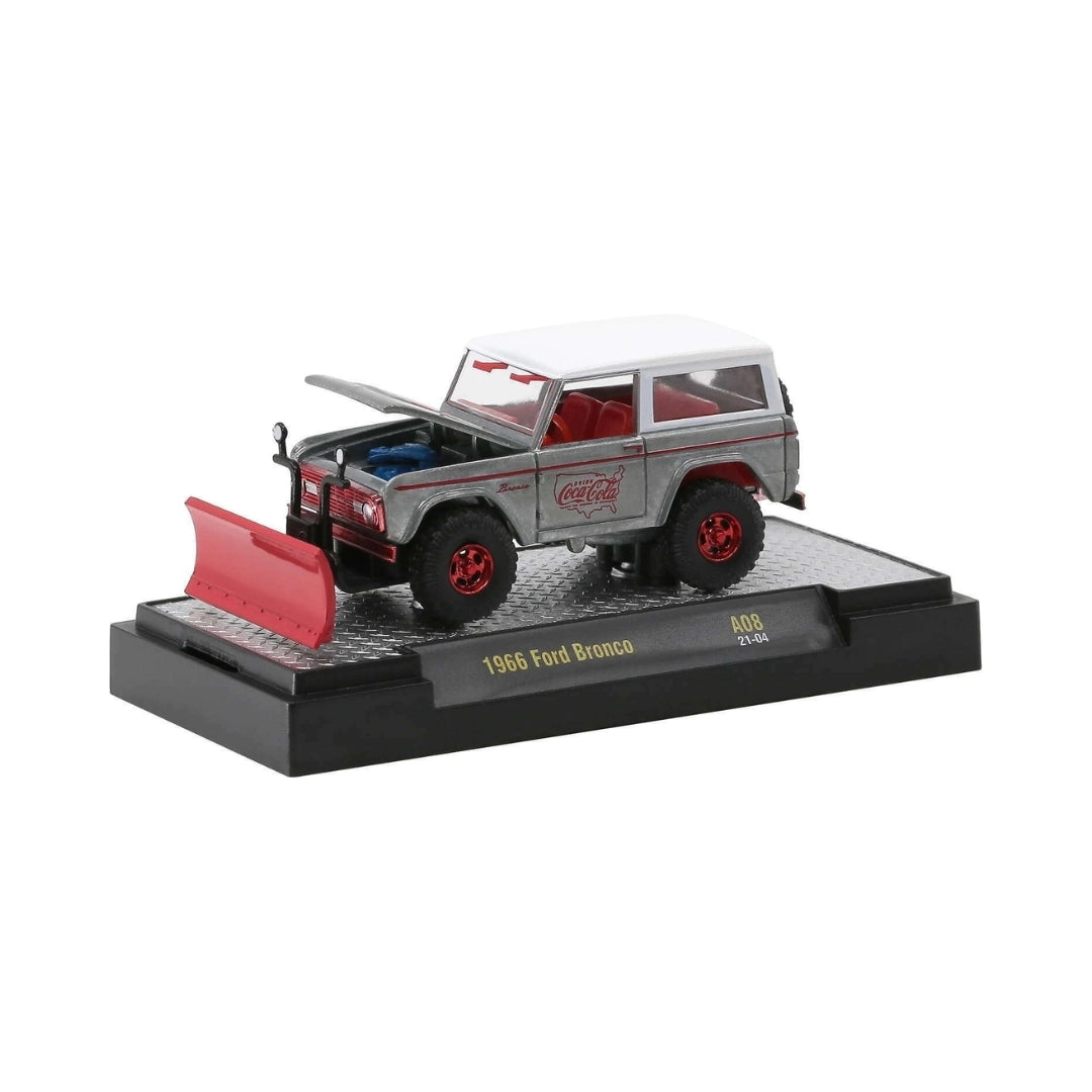1966 Ford Bronco - Black & Silver (Coca-Cola livery, Red chrome rims, Super Chase)