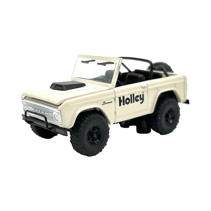 1966 Ford Bronco - Cream (Holley livery, Black rims, Open top)