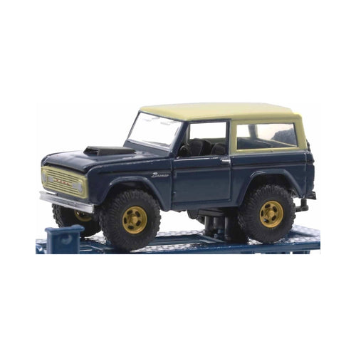 1966 Ford Bronco - Dark Blue & Cream (Gold rims)