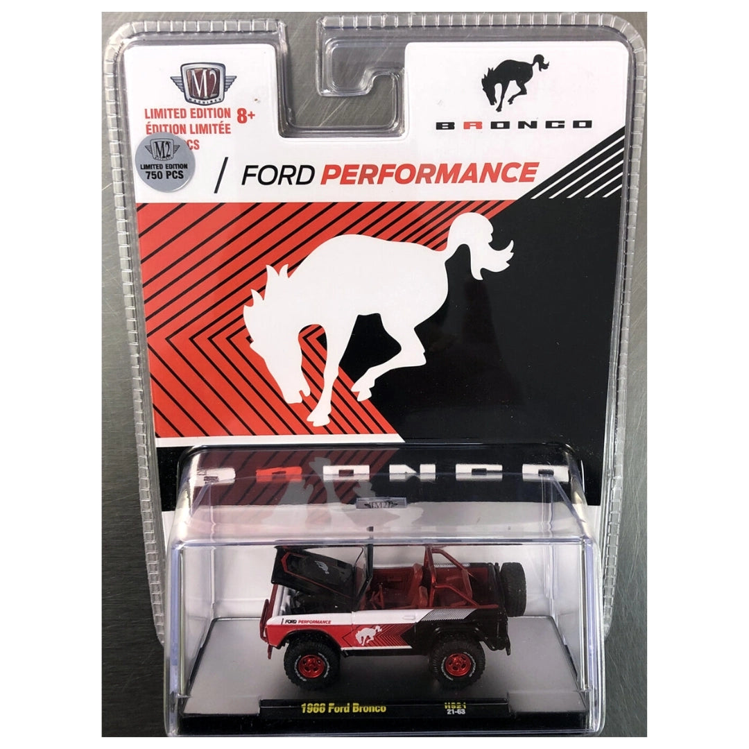 1966 Ford Bronco - Red & Black (Open top, Red chrome rims, Chase)