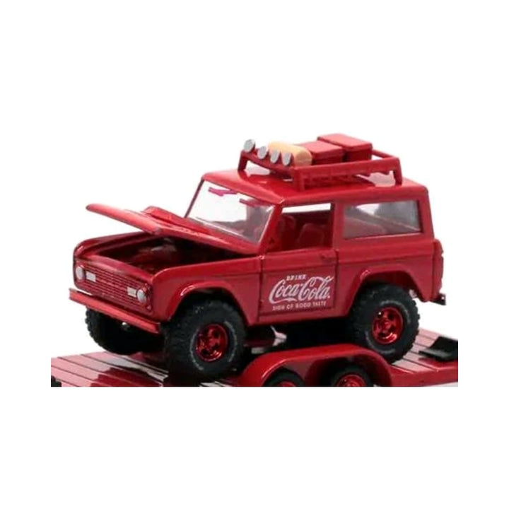 1966 Ford Bronco - Red (Coca-Cola livery, Red chrome, Roof rack, Chase)