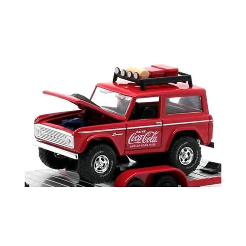 1966 Ford Bronco - Red (Coca-Cola livery, Silver details, Roof rack)