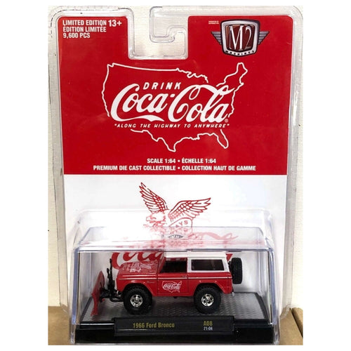 1966 Ford Bronco - Red & White (Coca-Cola livery, Snow plow, Premium Range)