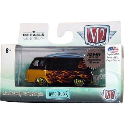 1966 Ford Econoline Custom - Black/Yellow Flames (Yellow Chrome Rims & Details, Brass Interior - Chase)