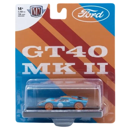 1966 Ford GT40 MK II - Blue (Orange Chrome Rims, Orange Tires & Interior Chase)