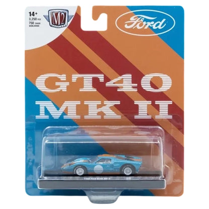 1966 Ford GT40 MK II - Blue (White Rims, Black Tires & Interior)