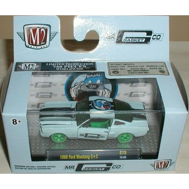 1966 Ford Mustang 2+2 - Light Blue with Green Chrome (Mr. Gasket) (Chase)