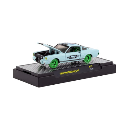 1966 Ford Mustang 2+2 - Light Blue with Green Chrome (Mr. Gasket) (Chase)