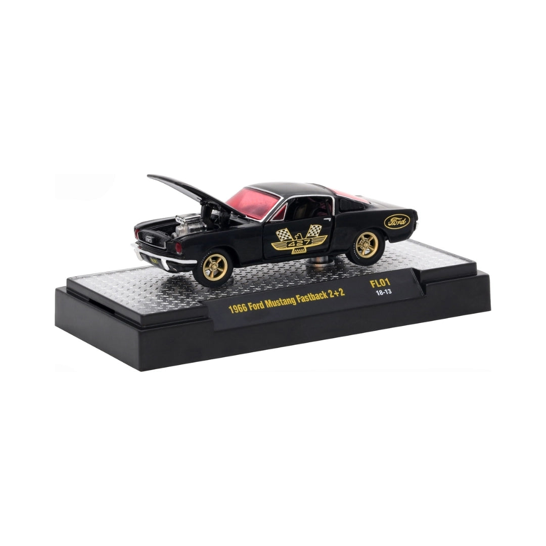 1966 Ford Mustang Fastback 2+2 - Black & Gold (Fun Lines)