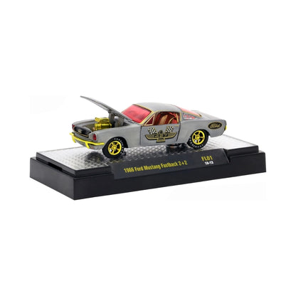 1966 Ford Mustang Fastback 2+2 - White with Gold Chrome (Fun Lines) (Chase)
