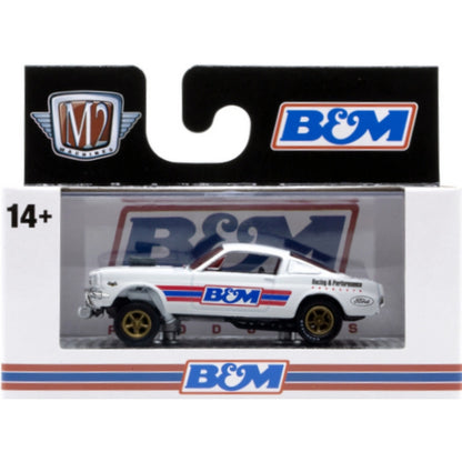 1966 Ford Mustang Gasser - White with Blue & Red Graphics (B&M)