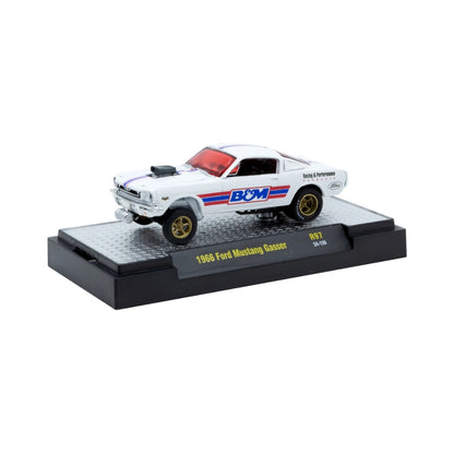 1966 Ford Mustang Gasser - White with Blue & Red Graphics (B&M)