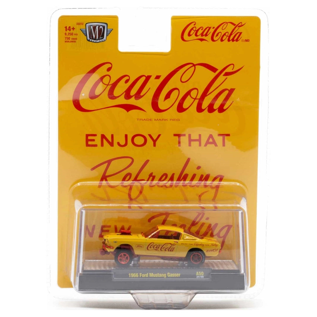 1966 Ford Mustang Gasser - Yellow (Coca-Cola) with Red Chrome (Chase)