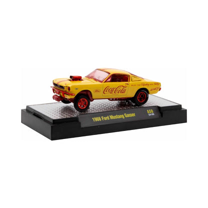 1966 Ford Mustang Gasser - Yellow (Coca-Cola) with Red Chrome (Chase)