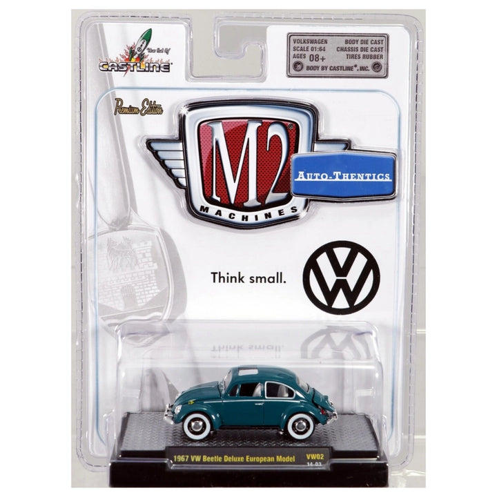 1967 VW Beetle Deluxe European Model - Dark Blue (Clamshell Blister)