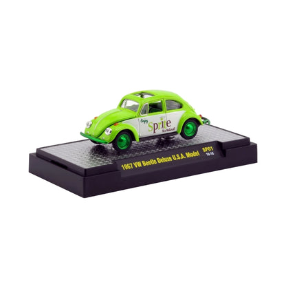 1967 VW Beetle Deluxe U.S.A. Model - Green Sprite (Coca-Cola Series Release SP01 Chase)