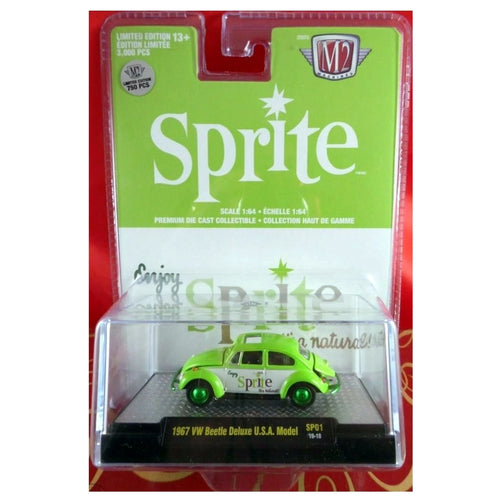 1967 VW Beetle Deluxe U.S.A. Model - Green Sprite (Coca-Cola Series Release SP01 Chase)