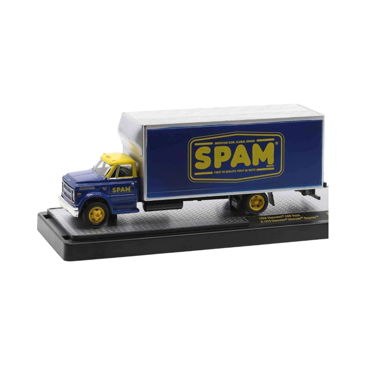 1968 Chevrolet C60 Truck - Blue & White (SPAM Graphics, Auto-Haulers Release 55 Set Exclusive)
