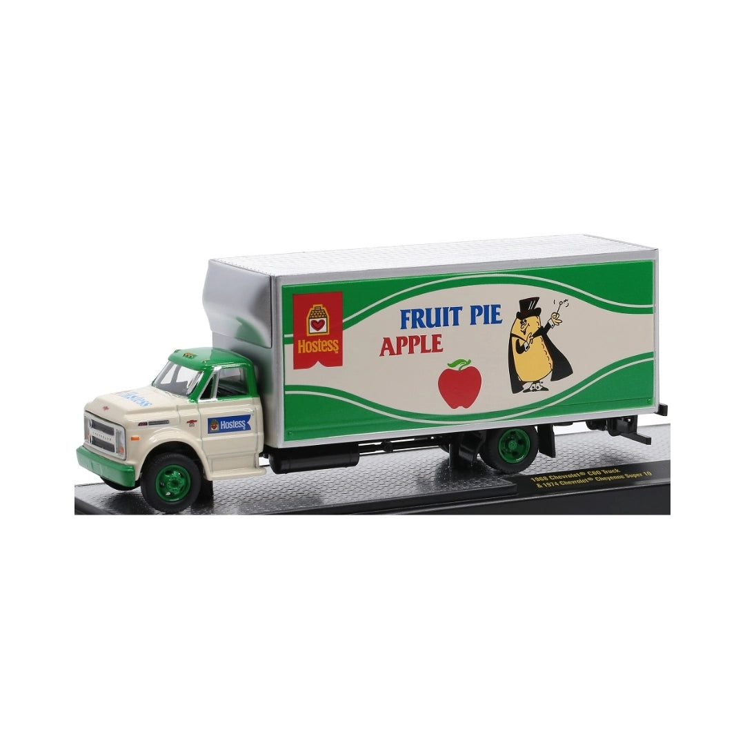 1968 Chevrolet C60 Truck - Green & White (Hostess Fruit Pie Graphics, Walmart Exclusive, Auto-Haulers Release S40)
