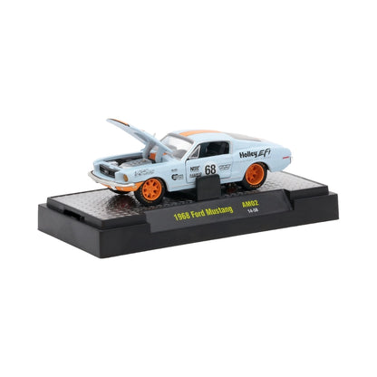 1968 Ford Mustang - Light Blue (#68, Orange Rims)