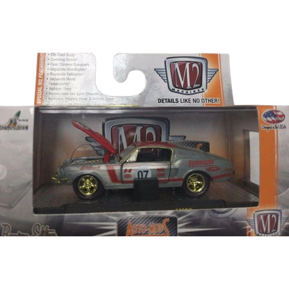 1968 Ford Mustang - Silver/Red (#07, Gold Rims)
