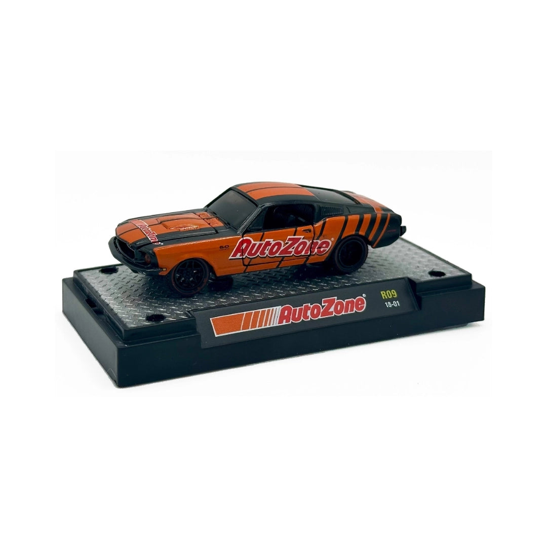 1968 Ford Mustang 2+2 - Orange/Black (AutoZone Livery)