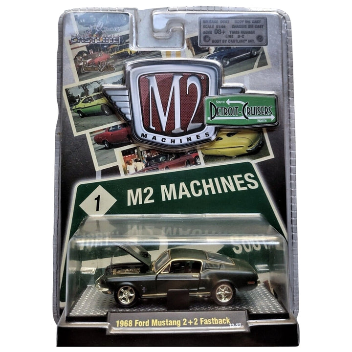 1968 Ford Mustang 2+2 Fastback - Green (Clamshell Blister)