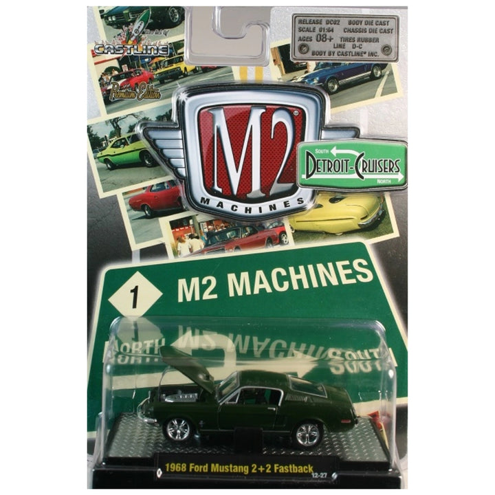 1968 Ford Mustang 2+2 Fastback - Green (Clamshell Blister)