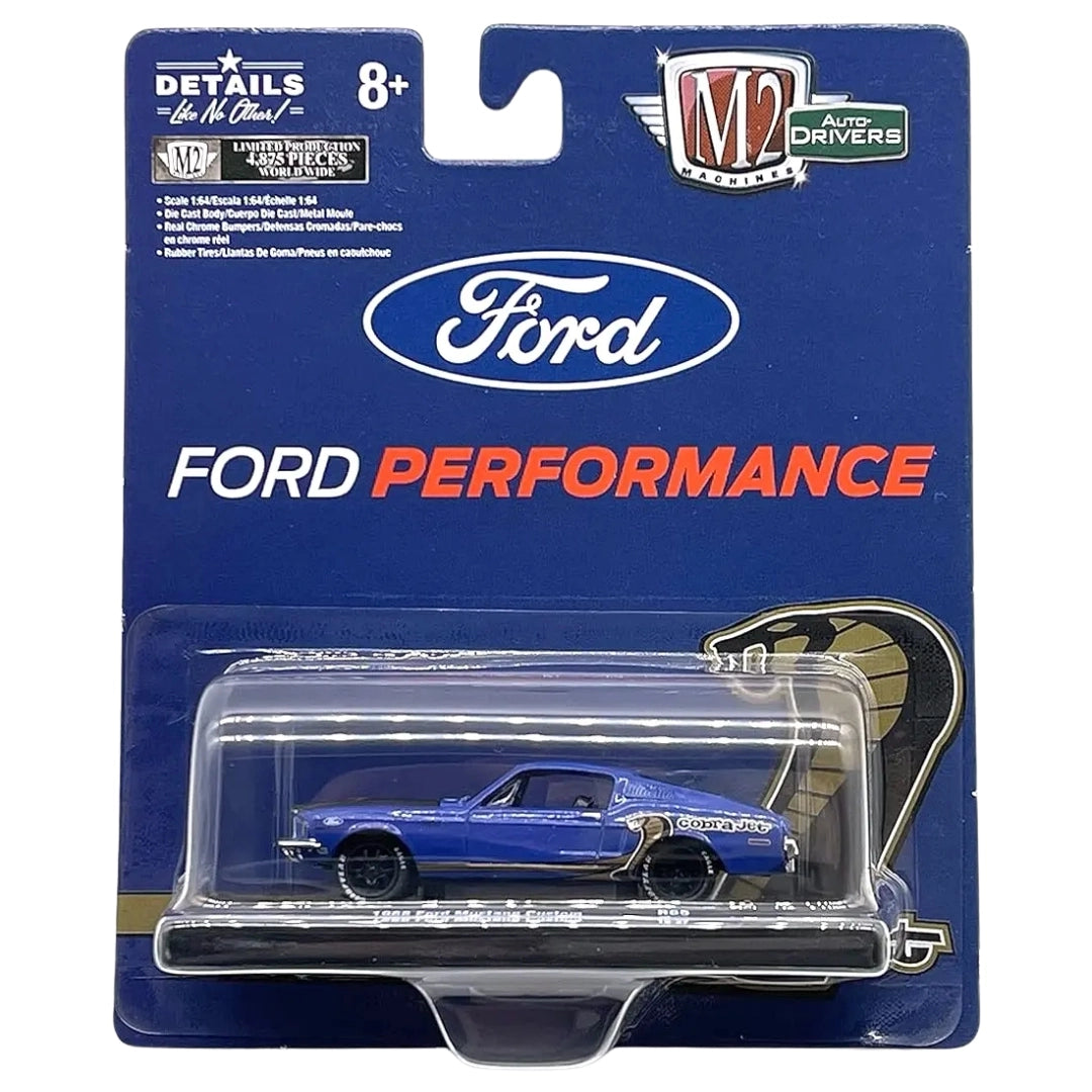1968 Ford Mustang Custom - Blue (Cobra-Jet)