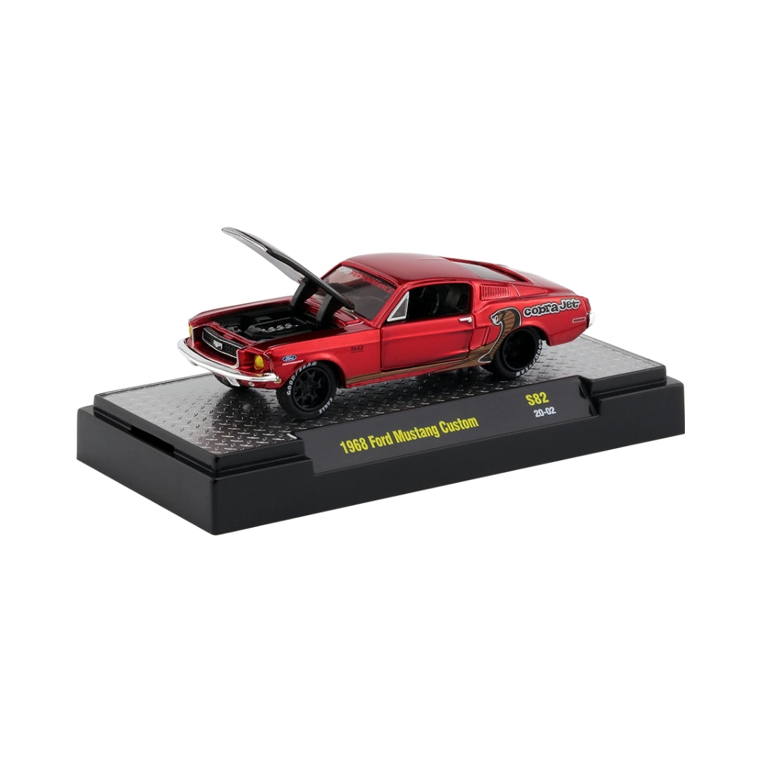 1968 Ford Mustang Custom - Red (Display Base)