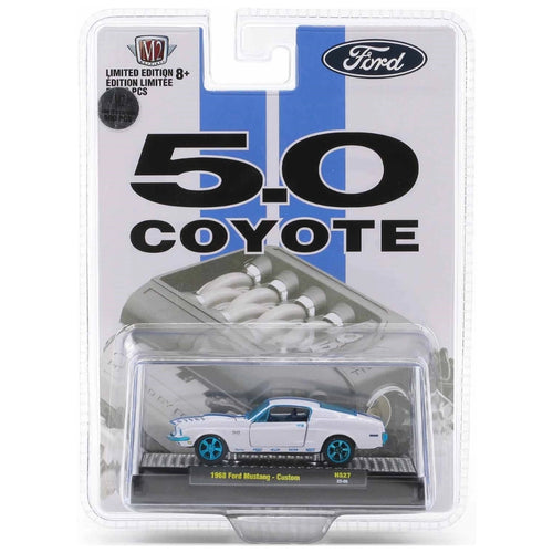 1968 Ford Mustang Custom - White (Aquamarine Chase)