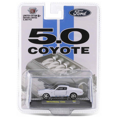 1968 Ford Mustang Custom - White (Silver Chrome Rims)