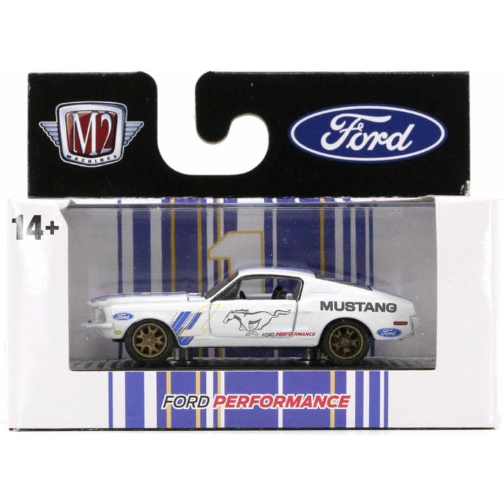 1968 Ford Mustang Fastback 2+2 - White (Display Base)