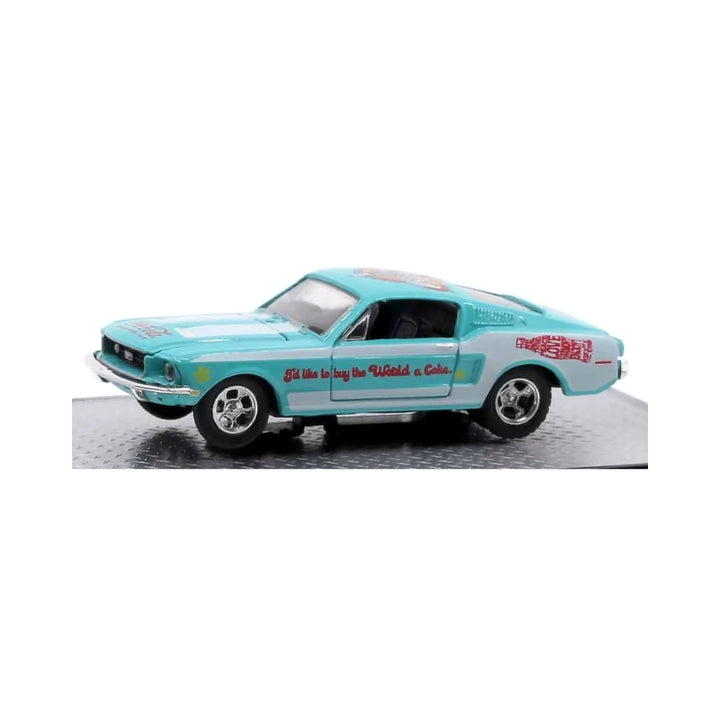 1968 Ford Mustang GT - Aqua Blue (Coca-Cola Deco)