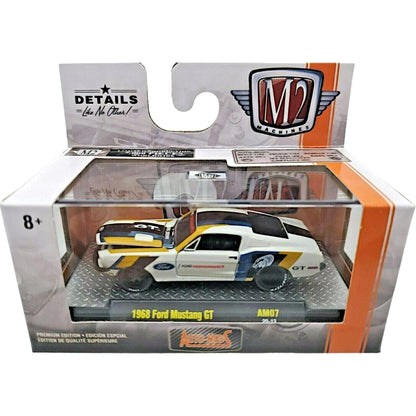 1968 Ford Mustang GT - Silver (Gold Rims)