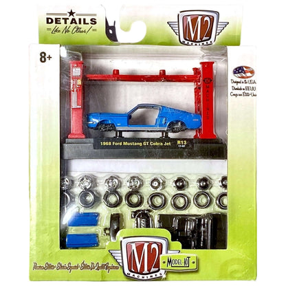 1968 Ford Mustang GT Cobra Jet - Blue (Model Kit)