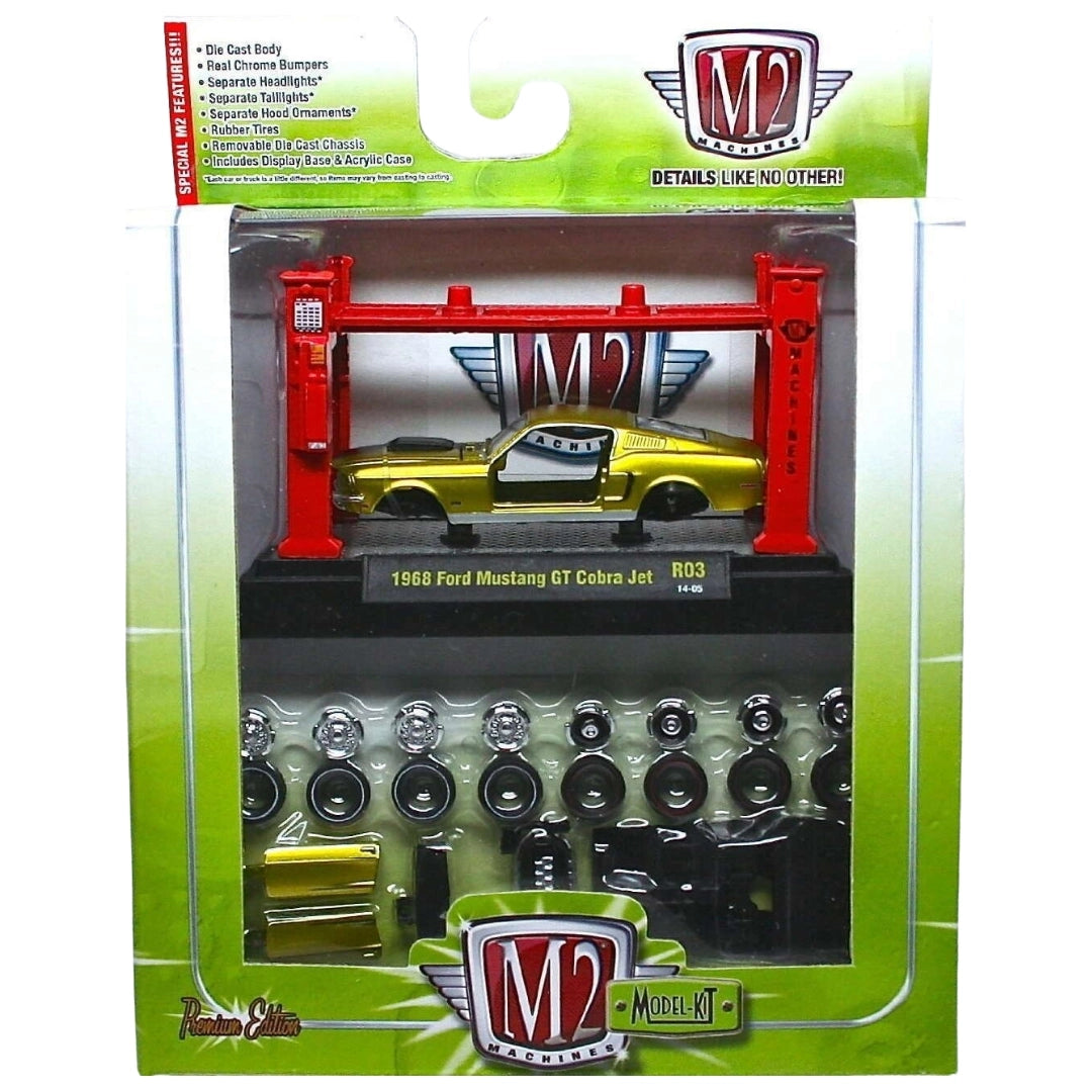 1968 Ford Mustang GT Cobra Jet - Lime Green (Black Hood)