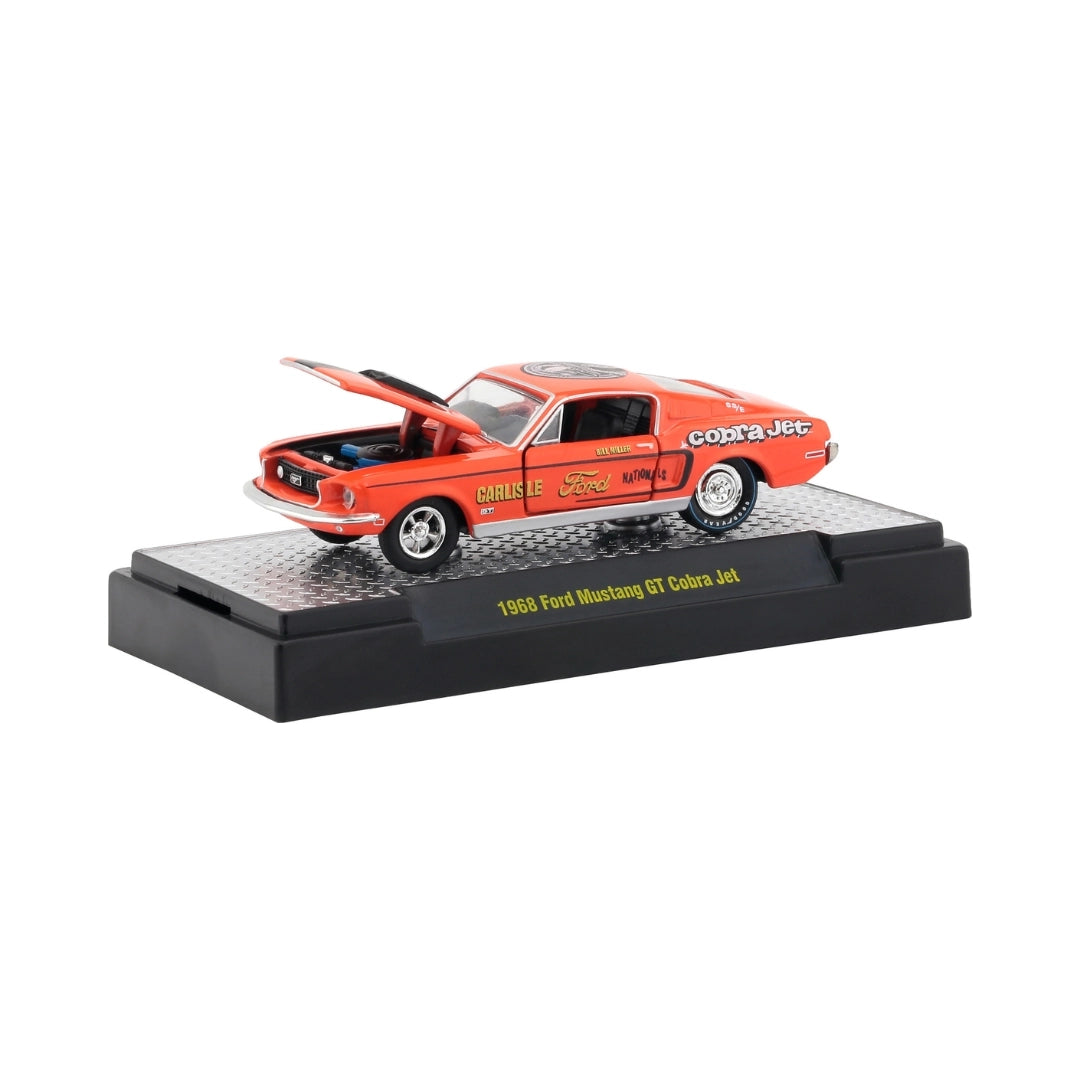 1968 Ford Mustang GT Cobra Jet - Orange (Chase, Display Base)