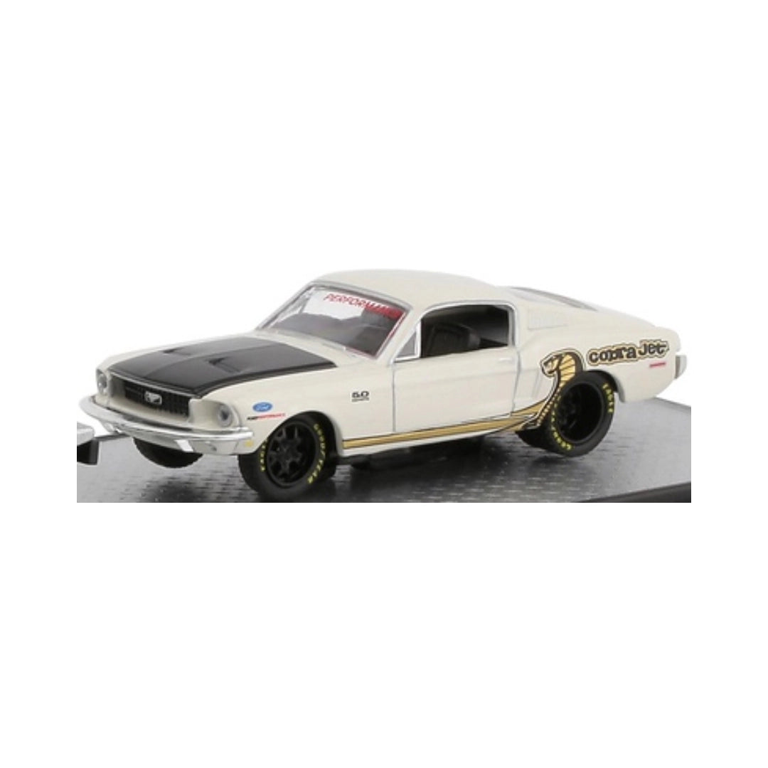 1968 Ford Mustang GT Cobra Jet - White (Black Hood)