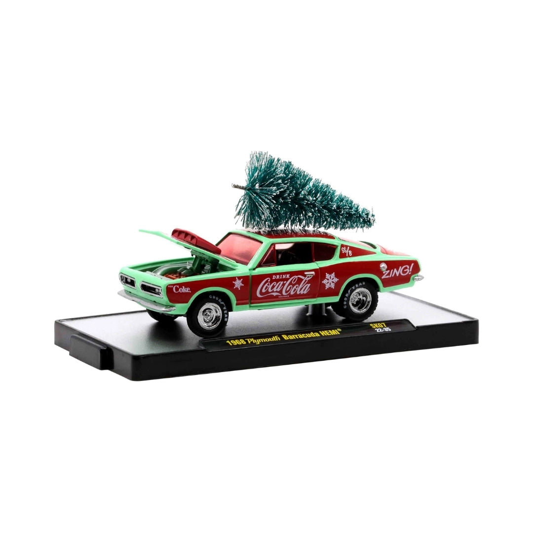 1968 Plymouth Barracuda HEMI – Green & Red (Coca-Cola Christmas Tree Edition)