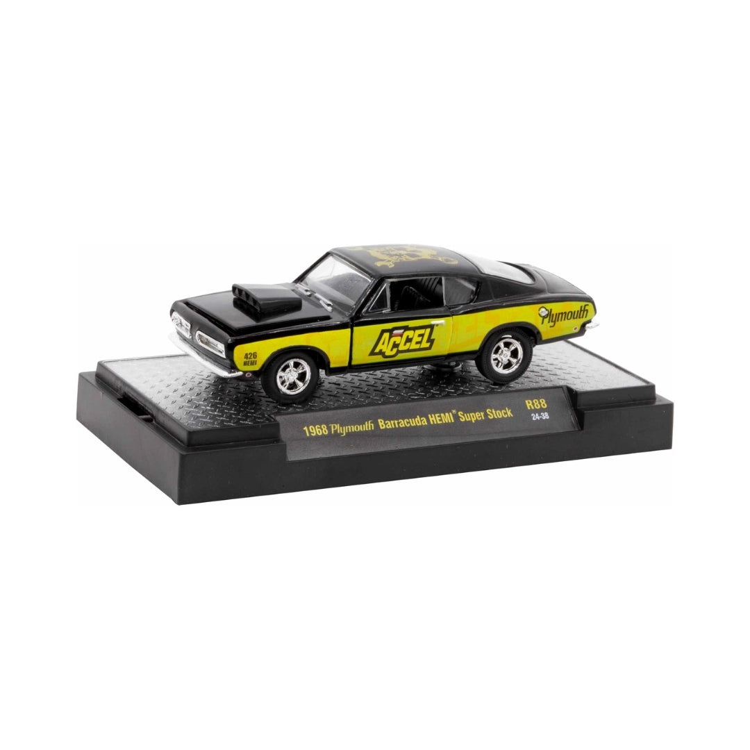 1968 Plymouth Barracuda HEMI Super Stock – Black & Yellow (Accel Livery)