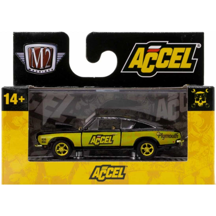 1968 Plymouth Barracuda HEMI Super Stock – Black & Yellow (Accel Livery, Chase)