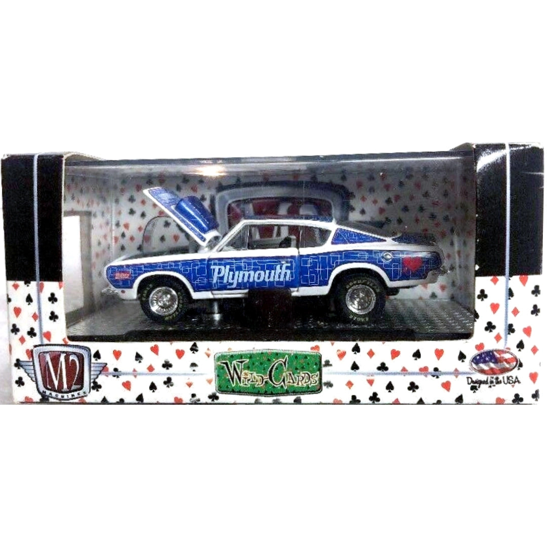 1968 Plymouth Barracuda HEMI Super Stock – Blue & White (Plymouth Livery, Box Packaging)
