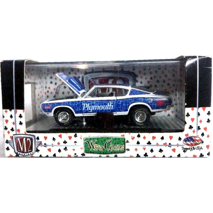 1968 Plymouth Barracuda HEMI Super Stock – Blue & White (Plymouth Livery, Box Packaging)