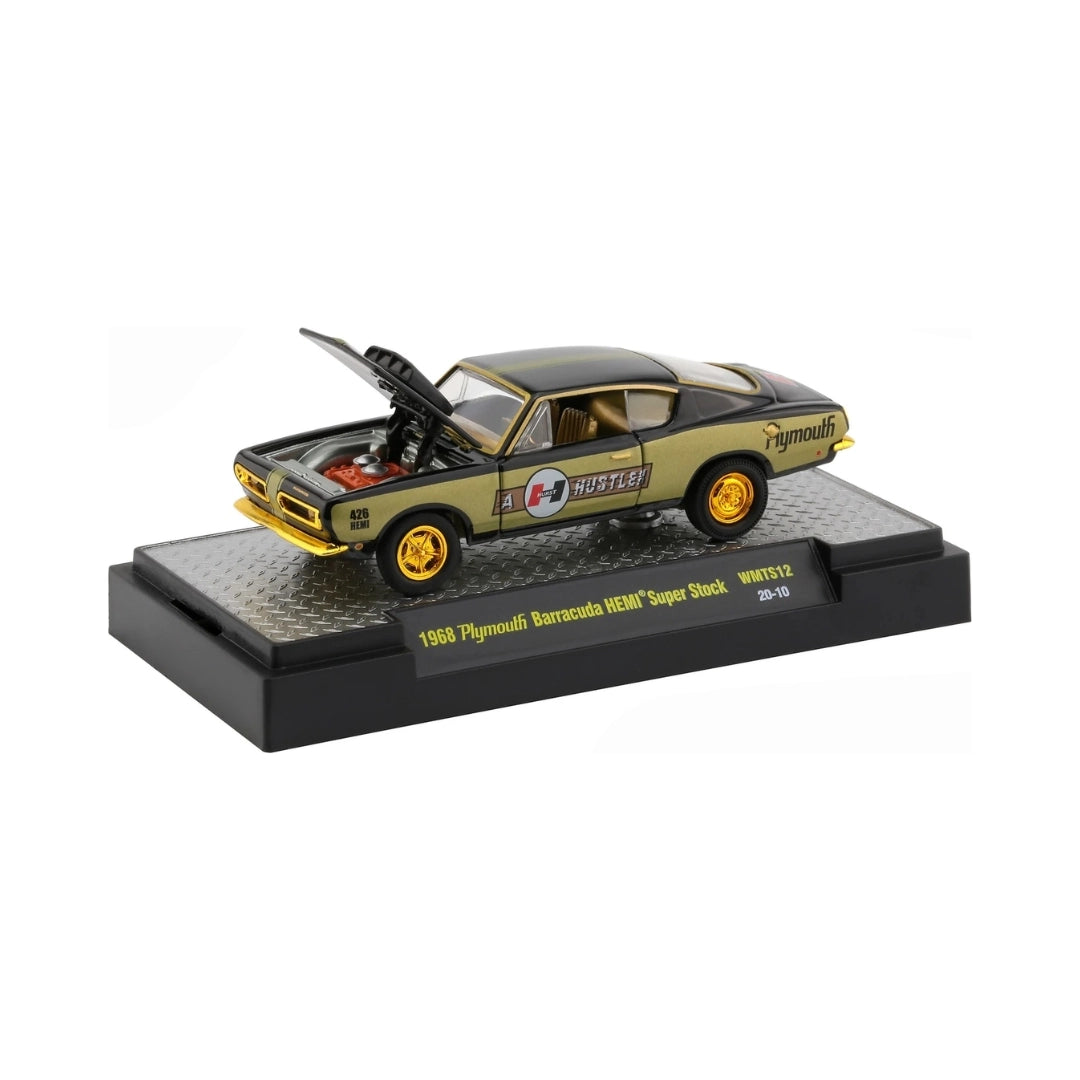 1968 Plymouth Barracuda HEMI Super Stock – Gold & Black (Hurst Performance, Chase)
