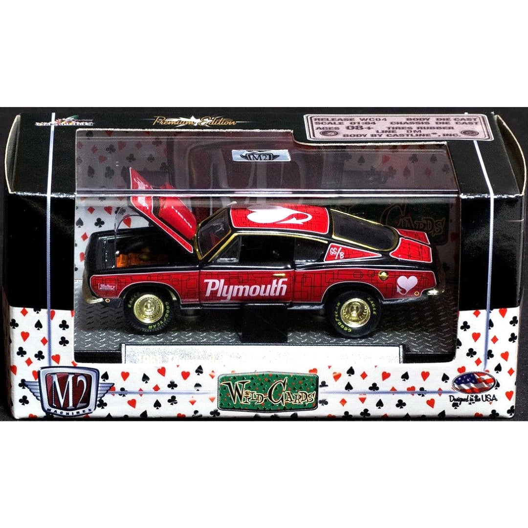 1968 Plymouth Barracuda HEMI Super Stock – Red & Black (Valentine Hearts Livery, Box Packaging)